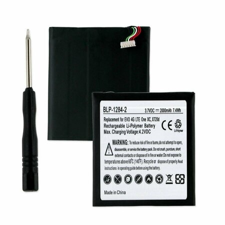EMPIRE HTC BJ75100 3.7V 2000 mAh Li-Poly Battery with Tools - 7.4 watt BLP-1284-2